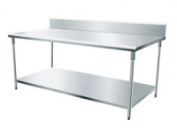 带挡水板双层工作台